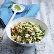 Taboulé de céréales aux légumes verts