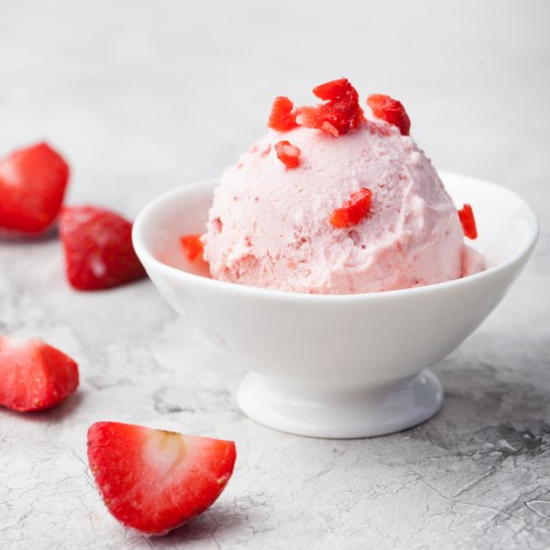 Recette Yaourt glacé à la fraise