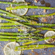 Asperges rôties au citron