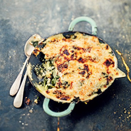 Recette Gratin de kale au cheddar