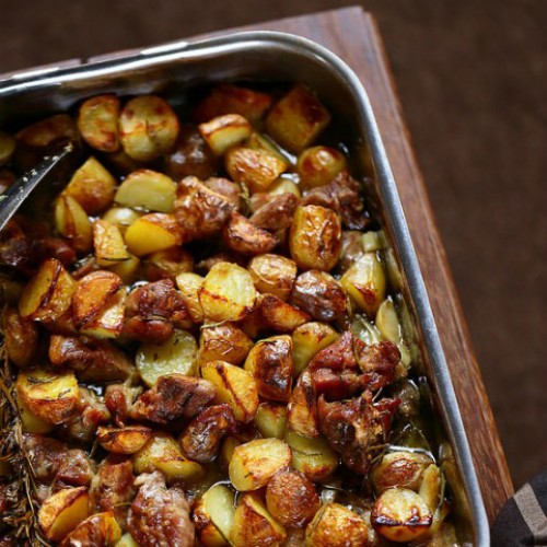 Recette Agneau et pommes de terre au four comme en Italie