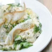 Risotto à l'oseille et lard de colonata de Julie Andrieu