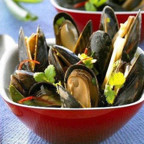 Recette Moules à la coriandre et au vin blanc