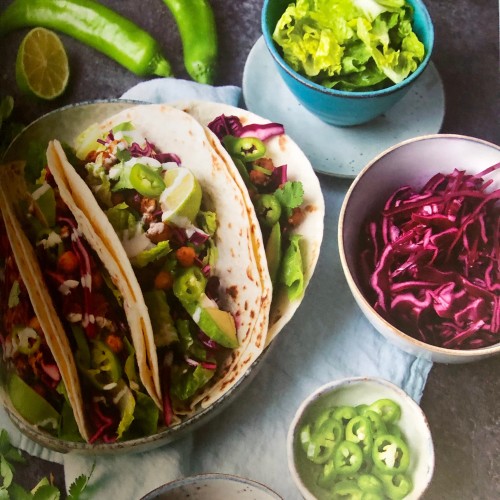 Recette Tacos aux pois chiches et chipotle