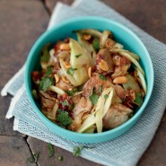 Wok de fenouil et filet mignon de porc au gingembre