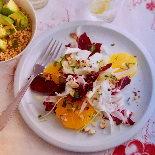 Recette Salade de fenouil, orange et mozzarella