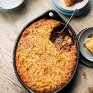 Mijoté de poulet au chocolat et son croustillant de maïs