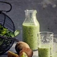 Smoothie kiwi-banane-cresson