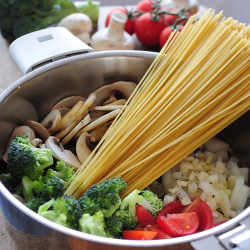 Recette One pot pasta crémeux aux brocolis et champignons