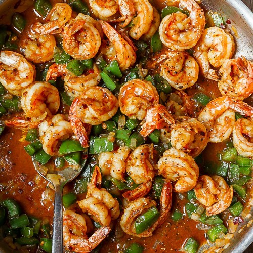 Recette Poêlée de crevettes épicées