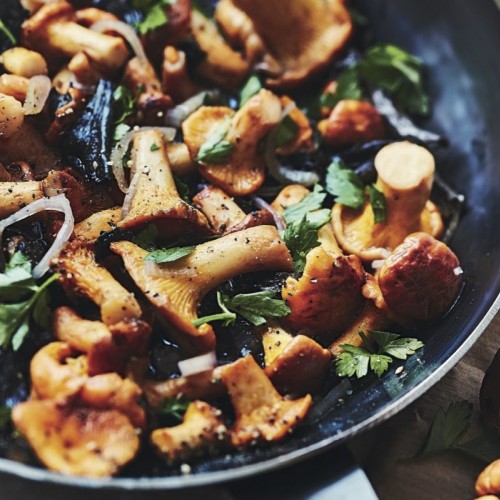 Recette Poêlée de chanterelles