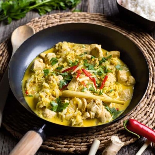 Recette Curry thaï de porc aux navets boule d'or