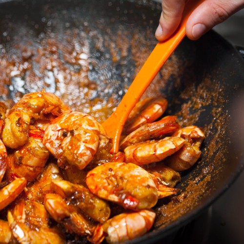 Recette Crevettes sichuanaise à la sauce au piment