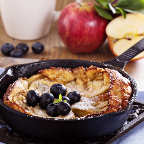 Recette Crêpe épaisse aux pommes