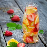 Limonade aux fraises, orange & érable