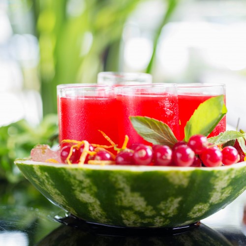 Recette Cocktail sans alcool pastèque et cranberry