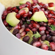 Salade de lentilles-pomme-grenade