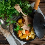 Pot-au-feu revisité au confit de canard