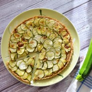 Tarte vegan aux courgettes