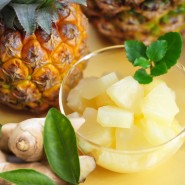 Tartare d'ananas au gingembre