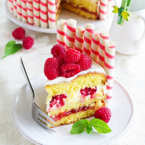 Recette Gâteau magique à la framboise