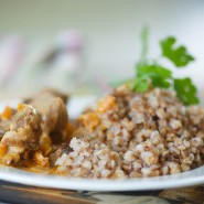 Magret de canard grillés freekeh aux herbes & citron confit