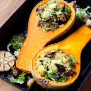 Butternut farcie aux légumes