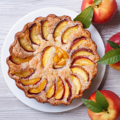 Recette Tarte rustique aux nectarines et aux pistaches