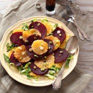 Salade de betterave à l'orange et aux noix