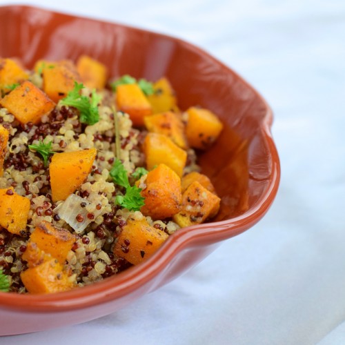 Recette Assiettes de quinoa au potimarron rôti