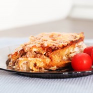 Lasagnes à la saucisse et pecorino