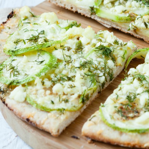 Recette Pizzette de courgettes au chèvre