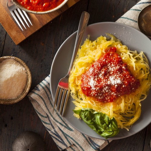 Recette Courge spaghetti puttanesca