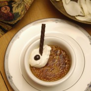 Crème brûlée au café