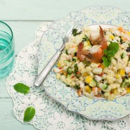 Taboulé au crabe et aux crevettes