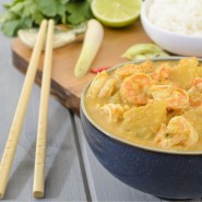 Crevettes au curry