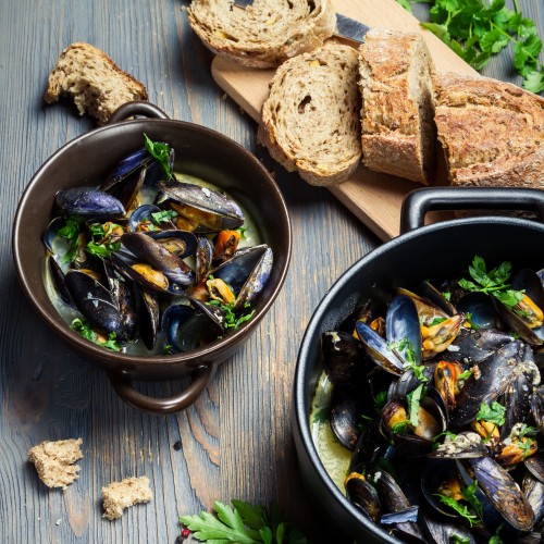 Recette Moules au curry thaï