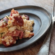 Risotto chorizo façon Cyril Lignac