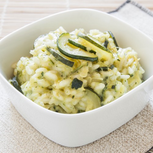 Recette Risotto léger aux courgettes et à la feta