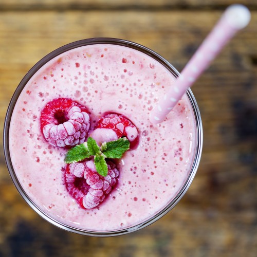 Recette Milk shake framboises