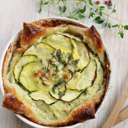 Recette Tarte courgette et feta