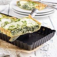 Tarte au chèvre et aux épinards