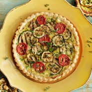 Quiche tomates, courgettes et mozzarella