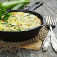 Le Clafoutis aux courgettes et au chèvre