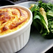 Flans d'asperges au parmesan